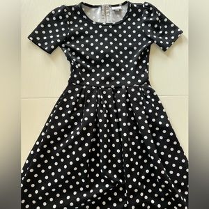Polka dot A line Dress with Pockets